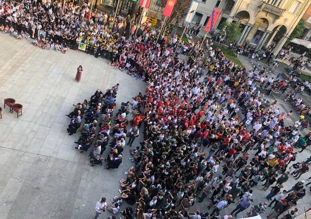 Palio di Legnano - Presentazione delle reggenze e iscrizione alla gara ippica