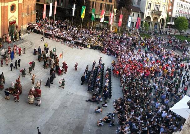 Palio di Legnano - Presentazione delle reggenze e iscrizione alla gara ippica