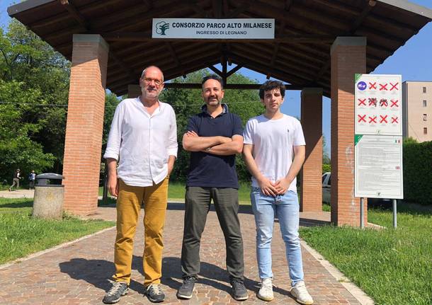 Pulizia Parco Alto Milanese con gli studenti dell'Istituto Dell'Acqua di Legnano