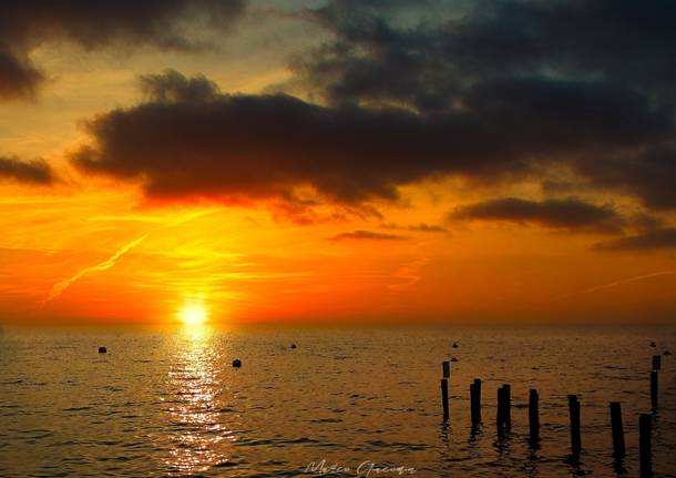 tramonto lago maggiore - marco Giacomin 