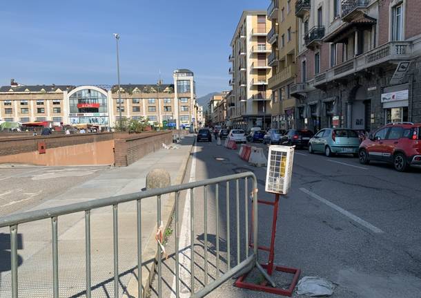 Transenne in piazza repubblica a varese 