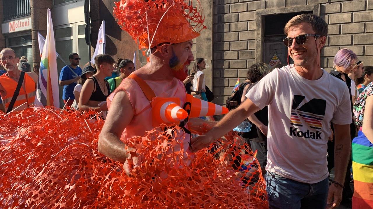 Al Varese Pride travestito da cantiere