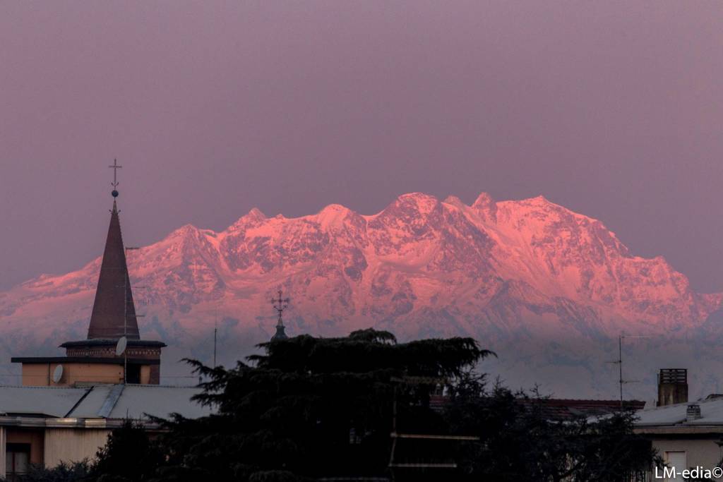 Alba sul Monte Rosa - Foto di Matteo Lualdi 