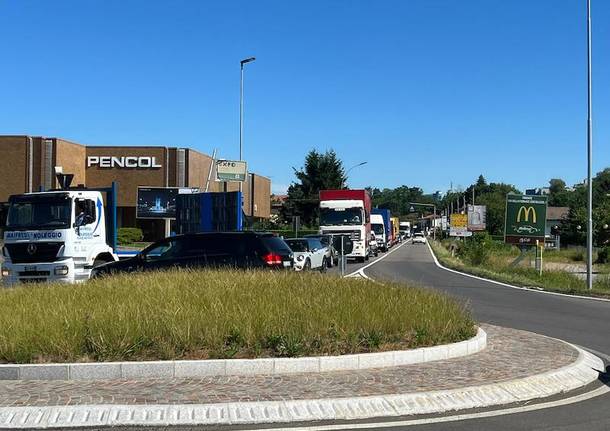 Incidente sulla Varesina a Venegono Inferiore