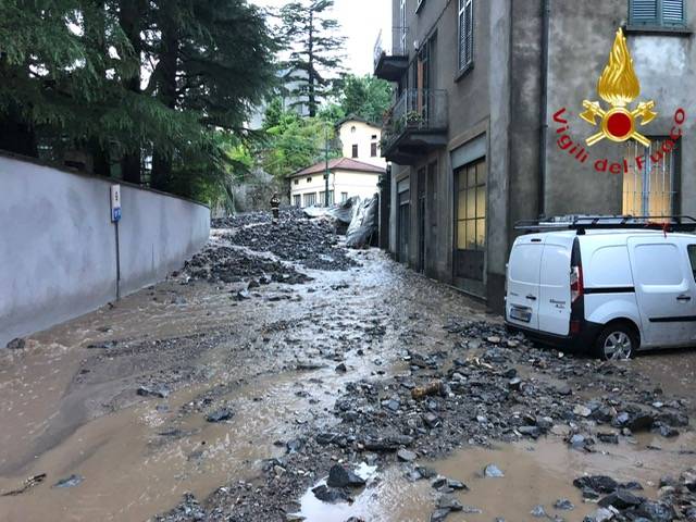 Maltempo nel Comasco, danni a Laglio