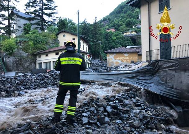 Maltempo nel Comasco, danni a Laglio