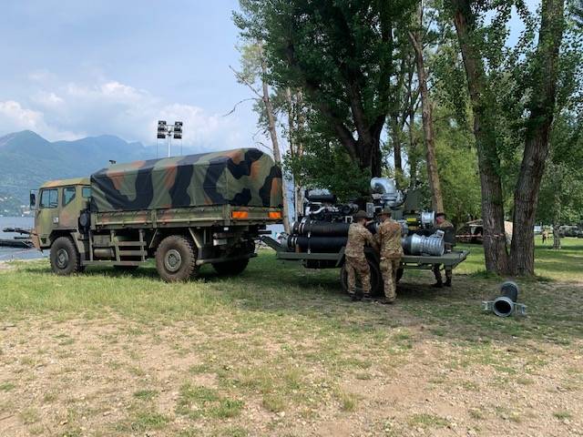 L\'attracco mobile del Genio militare