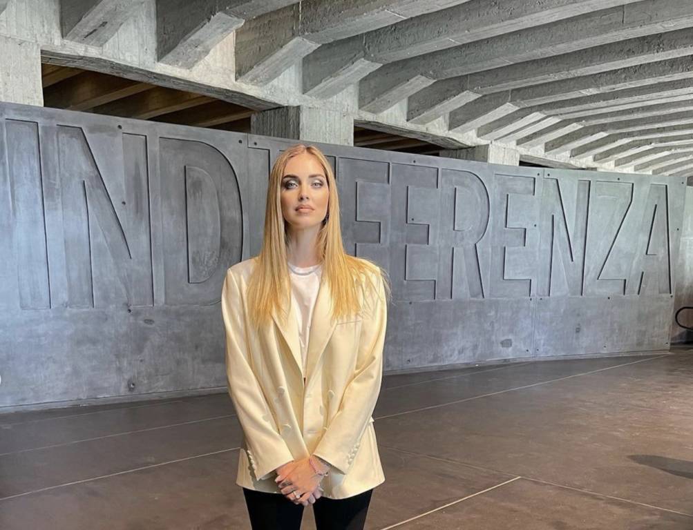 Chiara Ferragni e Liliana Segre al memoriale della Shoah