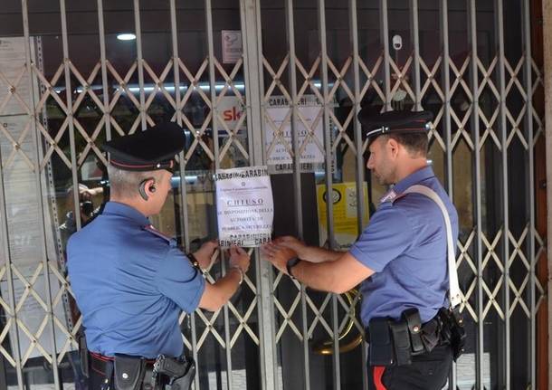 chiusura bar solbiate olona carabinieri