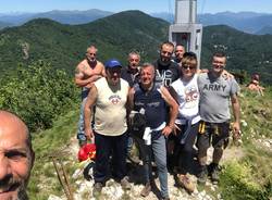 Cuasso al monte - La croce del Poncione rimessa a nuovo dall'associazione On