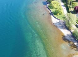 lago maggiore siccità ispra spiaggia