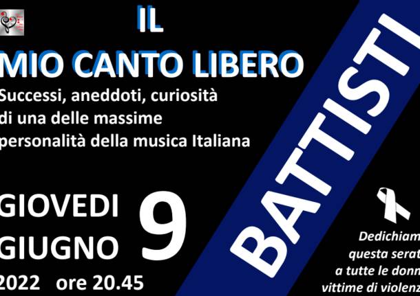 Il mio canto libero, una serata dedicata a Lucio Battisti e alle donne  vittime di violenza