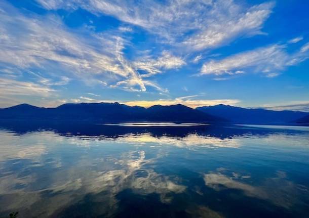 Il Lago Maggiore in una serata di giugno 