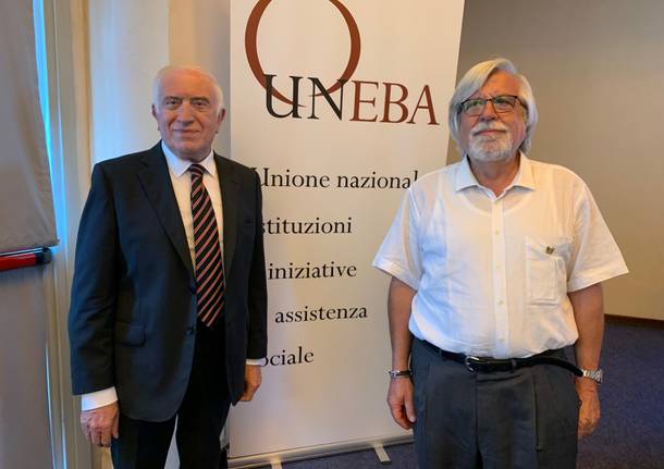 il presidente Castelletti con il presidente di uneba nazionale Massi