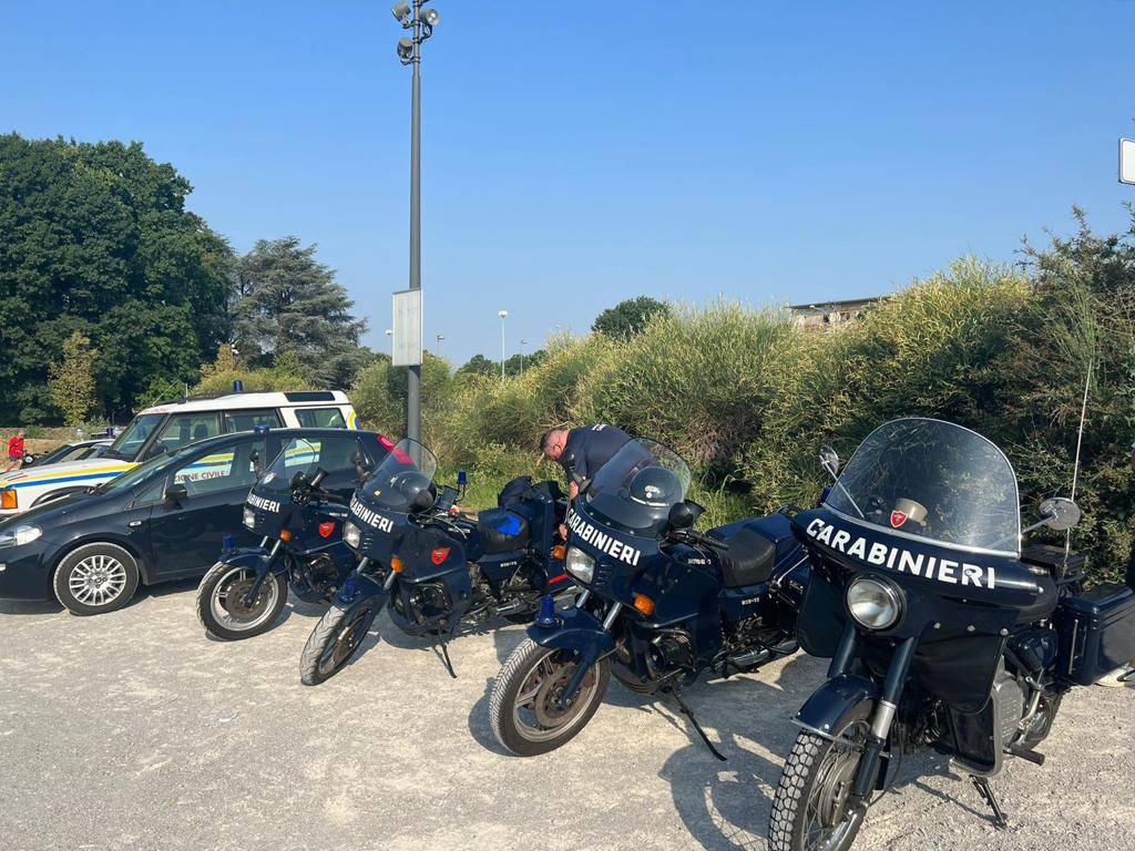 Il primo motoraduno davanti al Castello di Legnano 