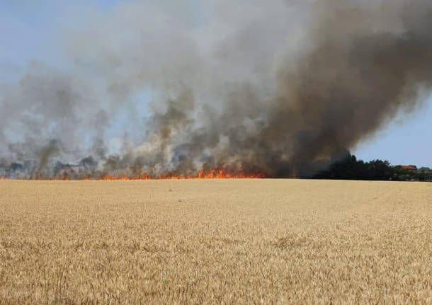 incendio a bernate ticino