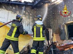 Incendio in una abitazione a Cunardo, l'intervento dei Vigili del Fuoco