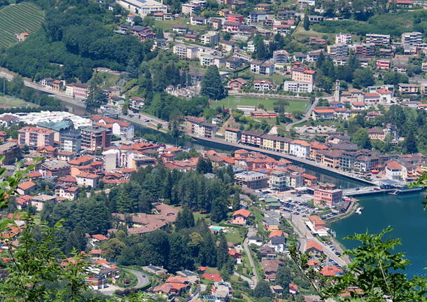 Lavena Ponte Tresa dall’alto