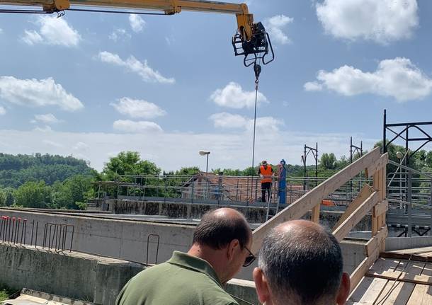 Lavori al depuratore Pravaccio di Varese