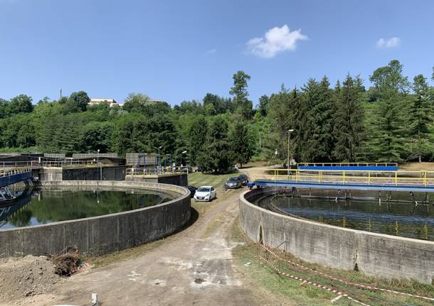 Lavori al depuratore Pravaccio di Varese