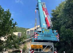 Lavori alla funicolare del sacro Monte