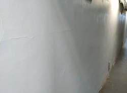 Le scritte naziste rimosse dalla stazione di Vergiate