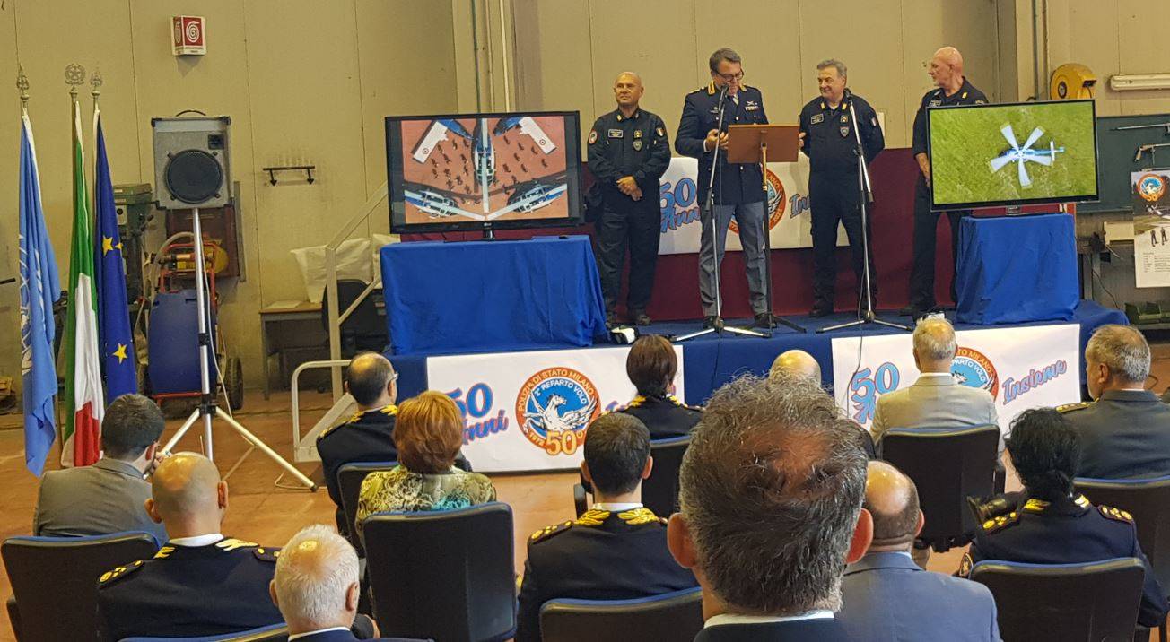 Protezione Civile Legnano al 50° anniversario del Reparto Volo Polizia di Stato Milano Malpensa