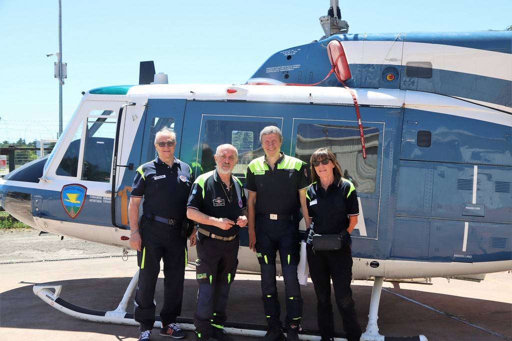 Protezione Civile Legnano al 50° anniversario del Reparto Volo Polizia di Stato Milano Malpensa