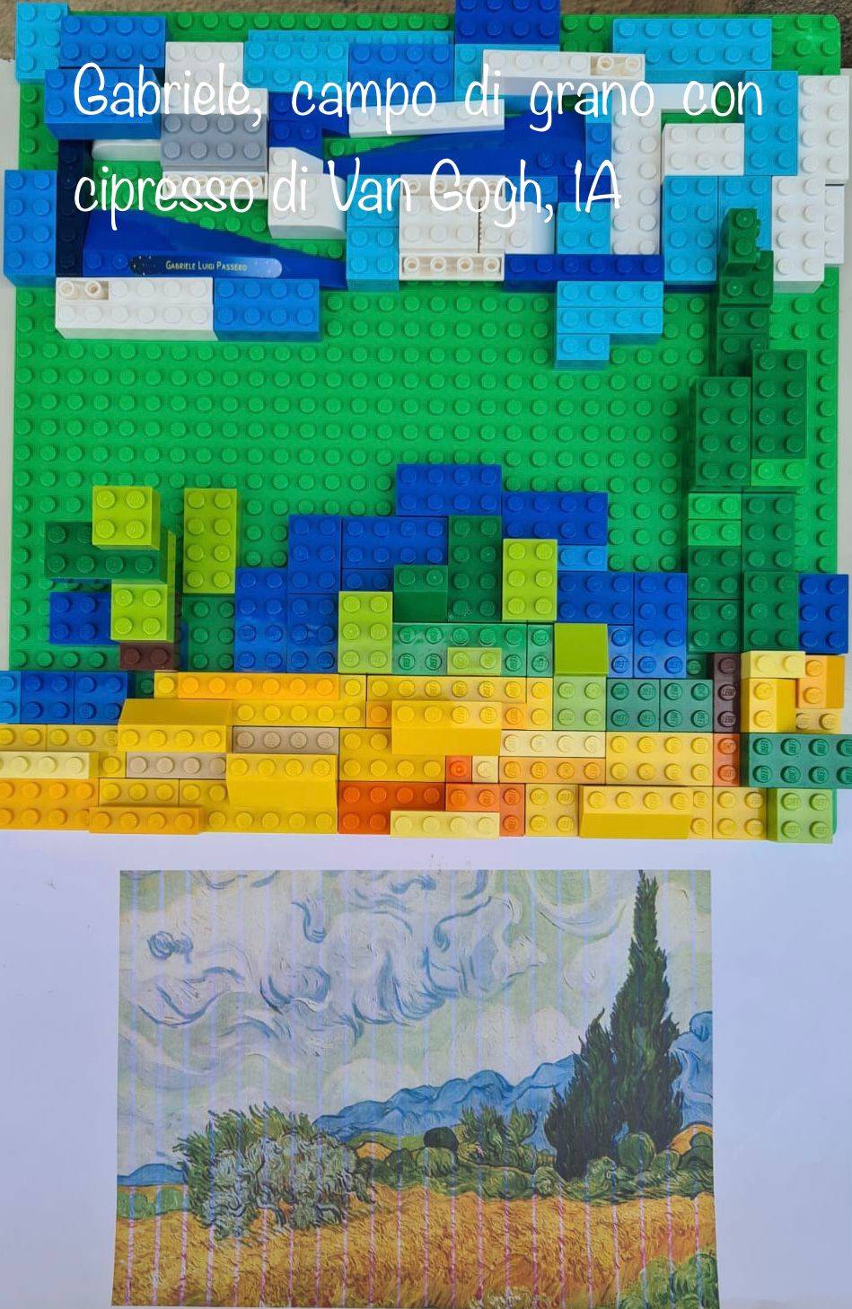 quadri monet van gogh banksy lego scuola chicca gallazzi