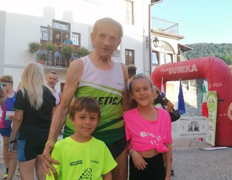Angelo Cerello e Matilde 88 e 8 anni, amici di corsa