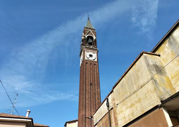 campanile chiesa Villa Cortese. dai maltempo 26 luglio