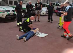 I volontari di protezione civile al corso di rianimazione cardio polmonare