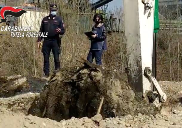 cava rifiuti nerviano daf sequestro carabinieri forestali