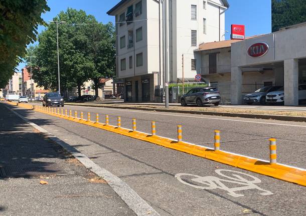 ciclabile viale Milano Gallarate