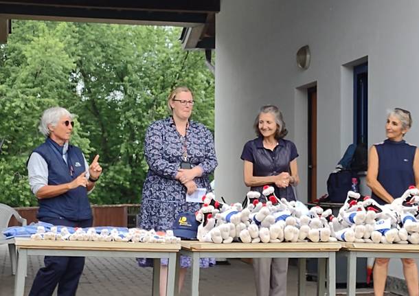 Piera Macchi e Claudia Giordani alla festa dello sport della Scuola europea