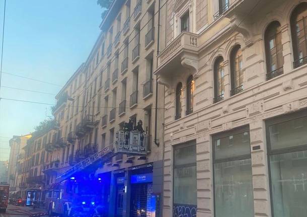 Incendio a Milano