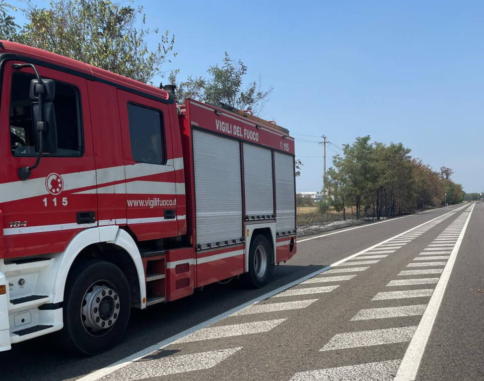 Incendio campi ospedale Legnano