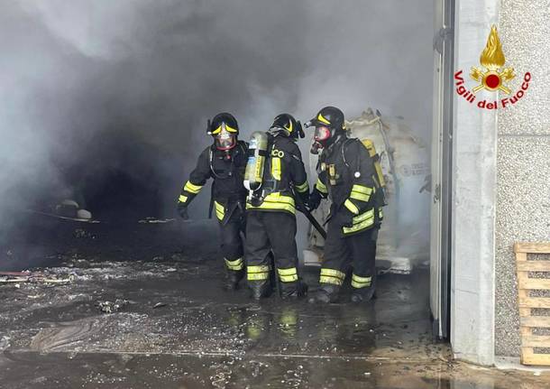 Incendio ditta di Saronno Uboldo