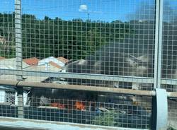 incendio fontanelle vedano olona luglio 2022