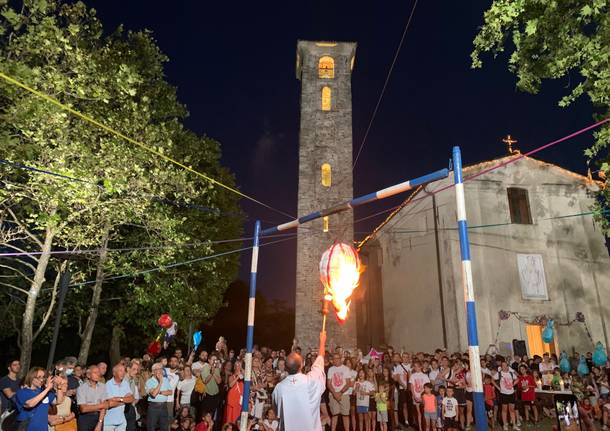 La tradizione dell’incendio del Pallone a Casciago