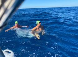 Massimiliano Ferrario alla Traversata Capri-Napoli