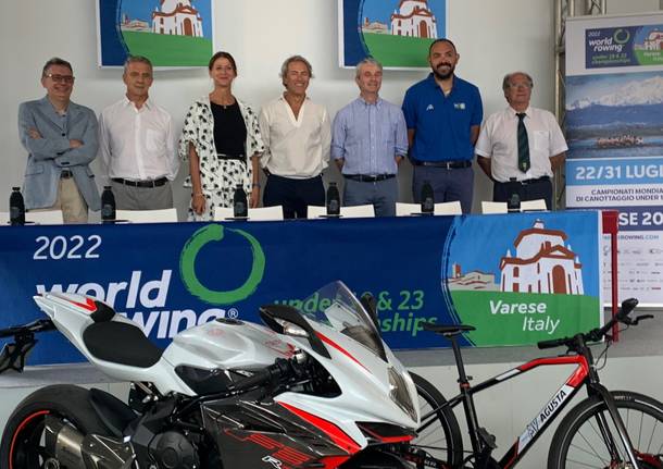 Presentazione mondiali canottaggio mv agusta 