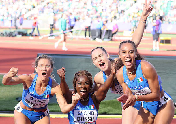 staffetta 4x100 italia mondiali atletica leggera 2022 vittoria fontana - foto: Colombo/Fidal