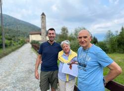 Carla Provini, Massimiliano Velini e Martino Bevilacqua Cadegliano Viconago tour 2022 persone