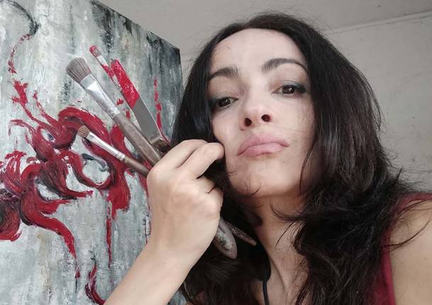 Carla Pugliano artista che espone al camponovo