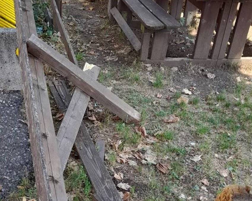 Castiglione Olona - Vandalismi al parco "Isola verde"