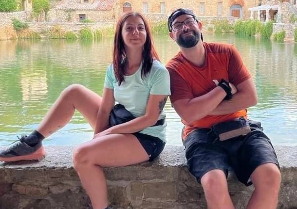 Christian and Sonia on the Via Francigena for the Invisible Warriors