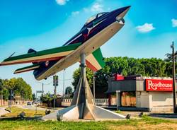 Fiat G-91 aereo rotonda gallarate