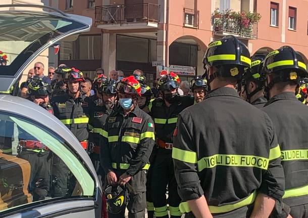 I funerali di Alessio Teoldi, vigile del fuoco