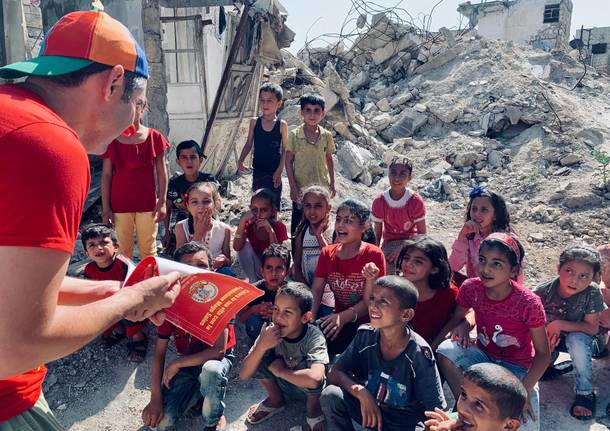 Il Claun PImpa in Siria per portare il sorriso tra i bambini